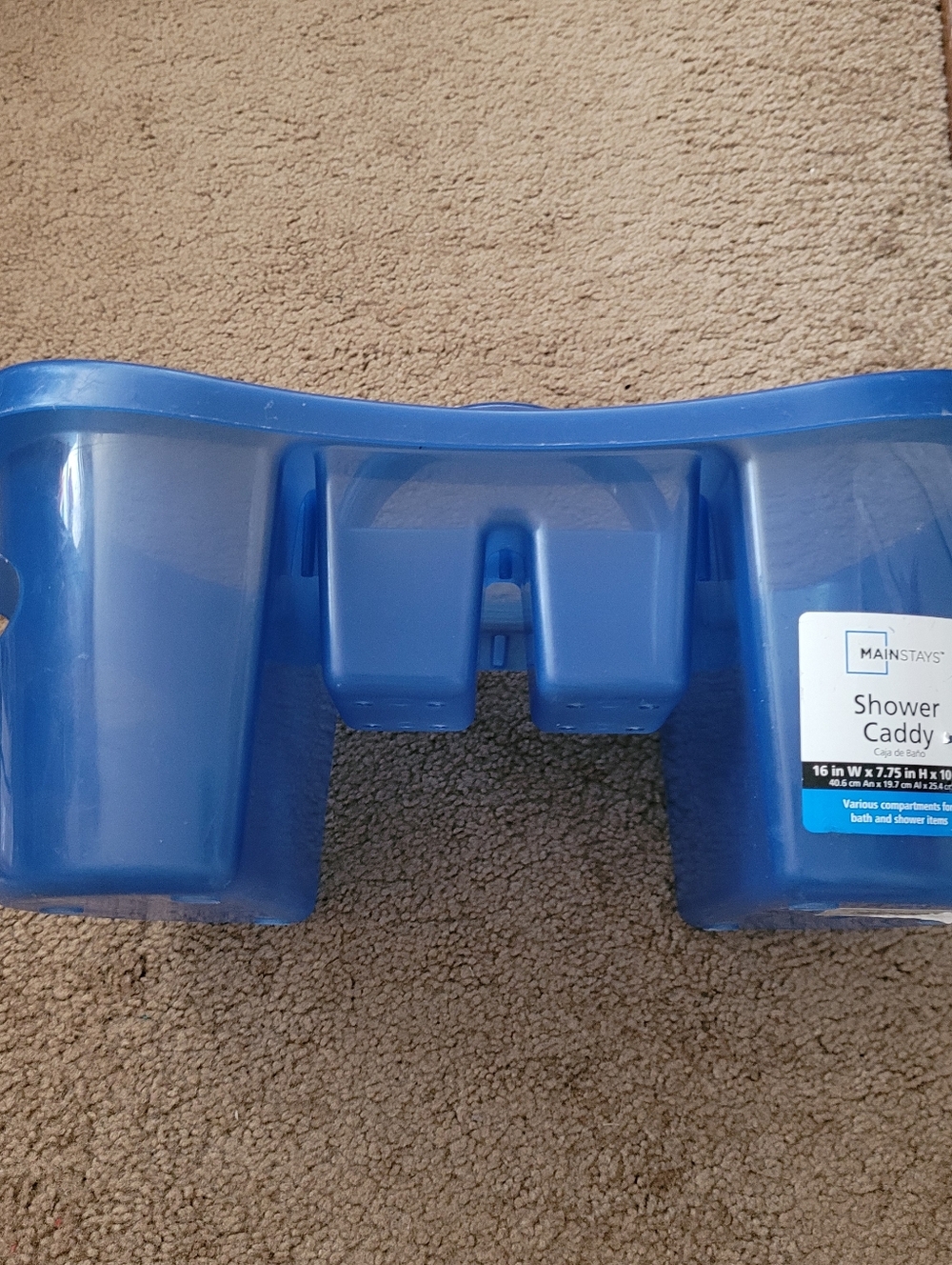 Mainstays Blue Shower Caddy